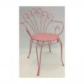 Gartenstuhl Vintage mit Armlehne rosa - Stühle - frankl24.de - Möbel - Stühle vermieten.jpg